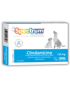 Spectrum Clindamicina Tablets For Dogs 125mg (20 Tablets) - Clindamycin Antibiotic