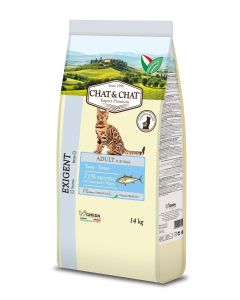 Chat and Chat Tuna and Peas Dry Cat Food - 14 kg