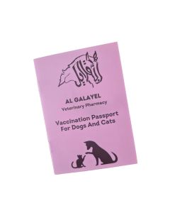Vaccination Certificate For Dogs And Cats (Pink Colour)