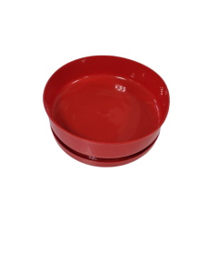 Red eating plate