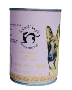Chicken for dogs a carton containing 24 cans