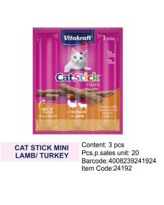 Vitakraft cat stick mini lamb/turkey 3 pcs